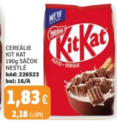 Cereálie Kit Kat 190g sáček Nestlé