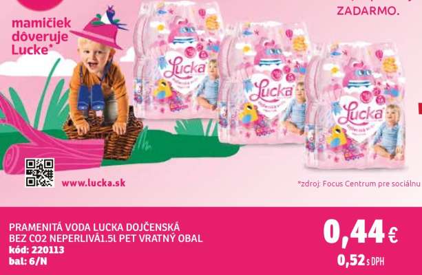 Pramenitá voda Lucka dojčenská