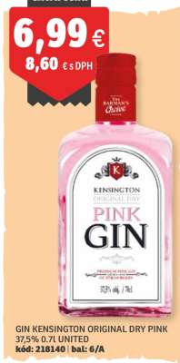 GIN KENSINGTON ORIGINAL DRY PINK
