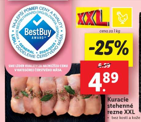 Kuracie stehnenné rezne XXL
