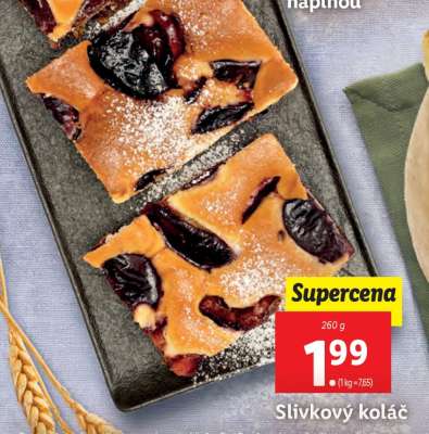 Slivkový koláč
