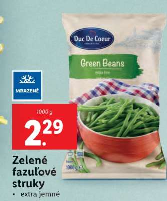 Zelené fazuľové struky