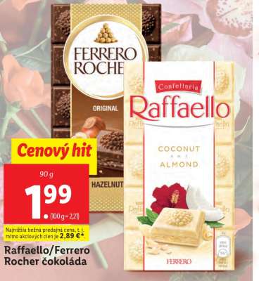 Raffaello / Ferrero Rocher čokoláda