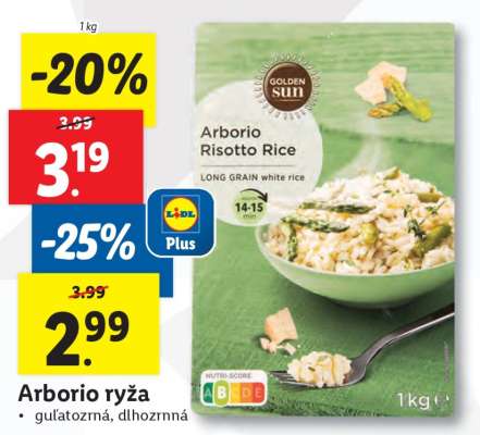 Arborio ryža