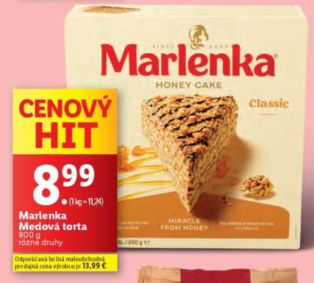 MARLENKA Medová torta