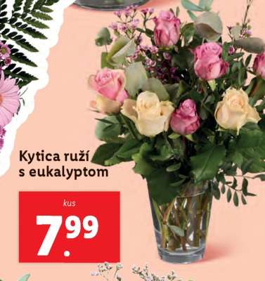 Kytica ruží s eukalyptom