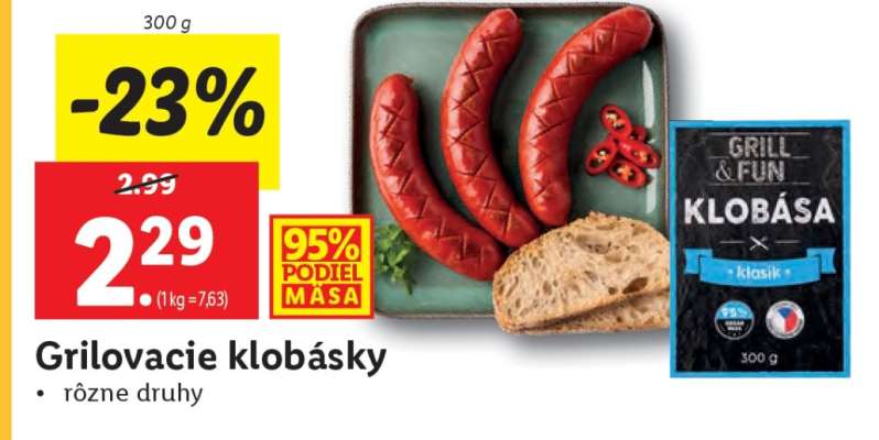 Grilovacie klobásky