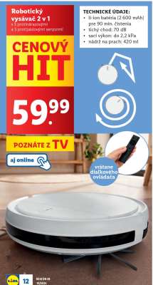 Robotický vysávač 2 v 1