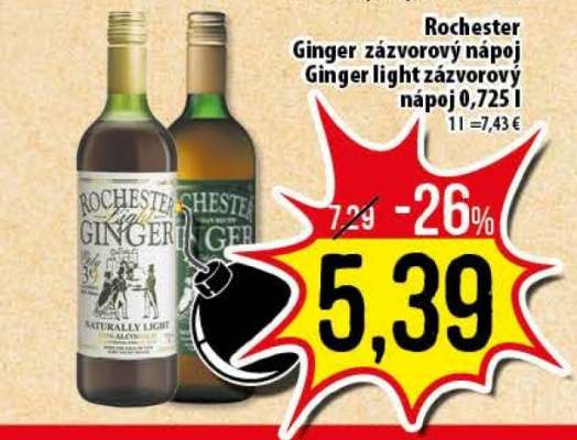 Rochester Ginger zázvorový nápoj