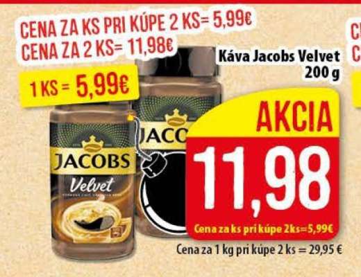 Káva Jacobs Velvet 200 g