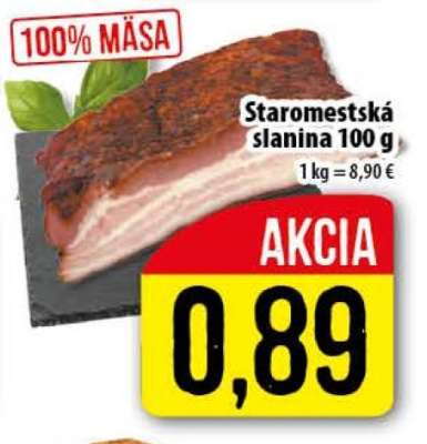Staromestská slanina 100 g