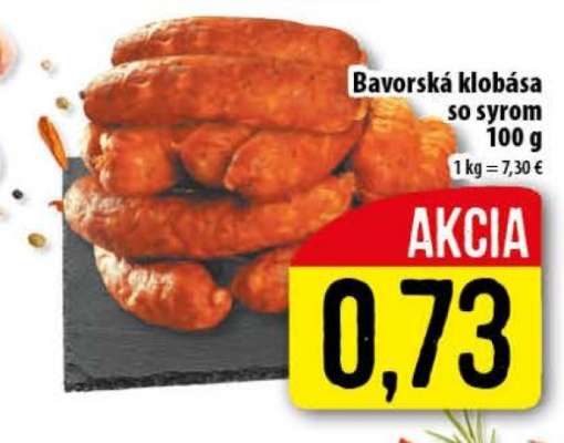 Bavorská klobása so syrom