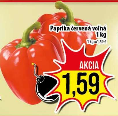PAPRIKA ČERVENÁ VOĽNÁ