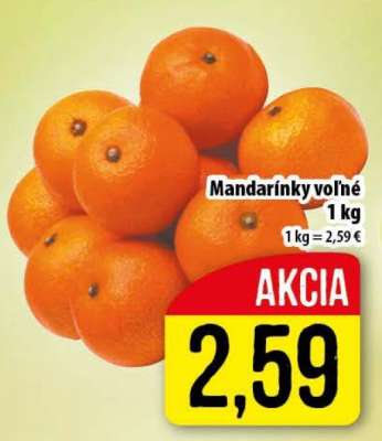 MANDARÍNKY VOĽNÉ