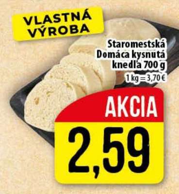 Staromestská Domáca kysnutá knedľa 700 g