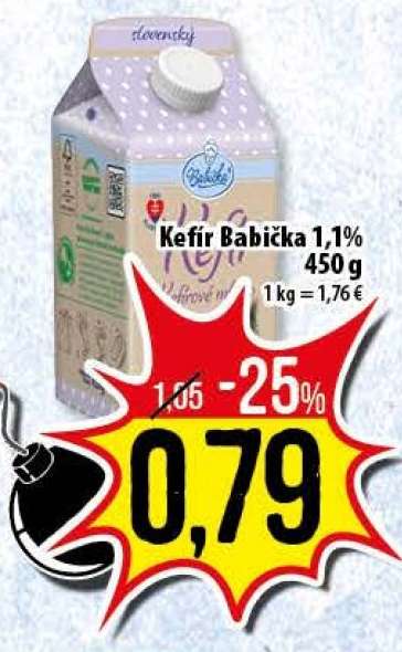 Kefír Babička 1,1%