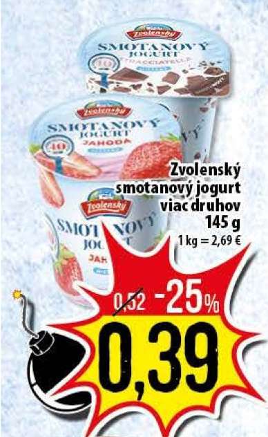 Zvolenský smotanový jogurt