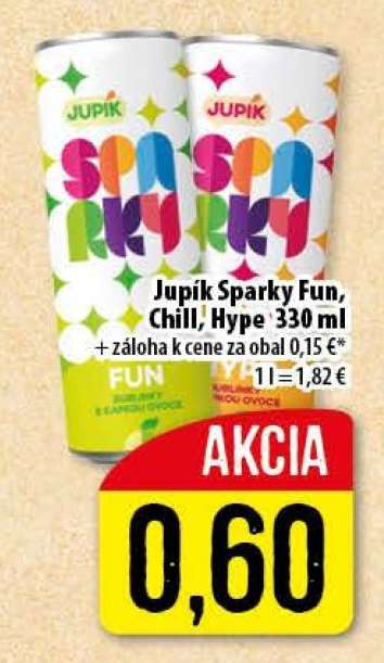 Jupik Sparky Fun, Chill, Hype 330 ml