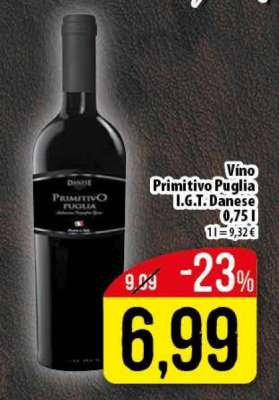 Víno Primitivo Puglia I.G.T.: Danese