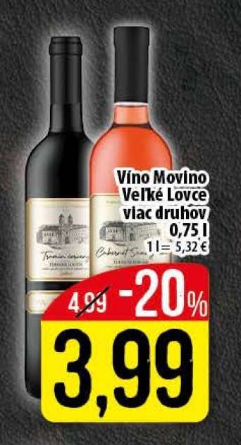 Víno Movino Velké Lovce