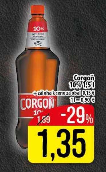 Corgoň 10% 1,5l