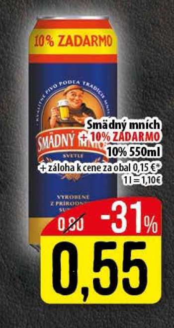 Smädný mních + 10% ZADARMO