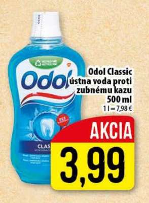 Odol Classic ústna voda proti zubnému kazu 500 ml
