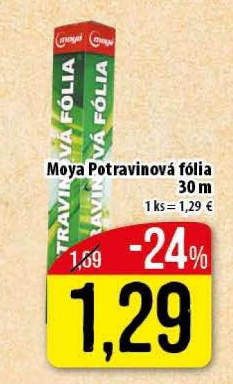Moya Potravinová fólia 30 m