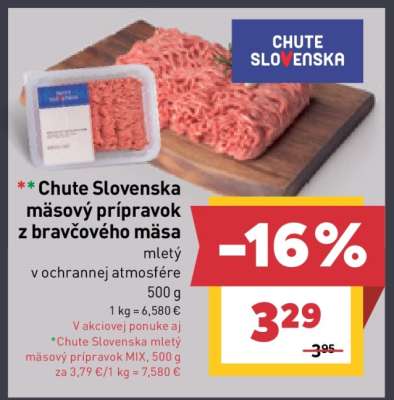 Chute Slovenska Mäsový prípravok z bravčového mäsa