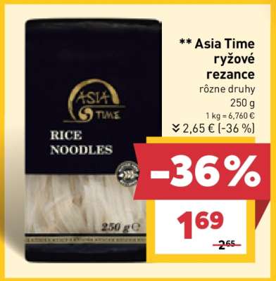 Asia Time ryžové rezance