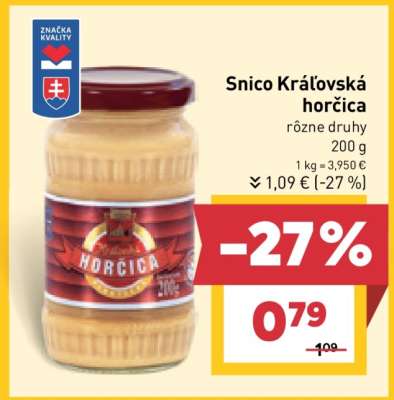 Snico kráľovská horčica
