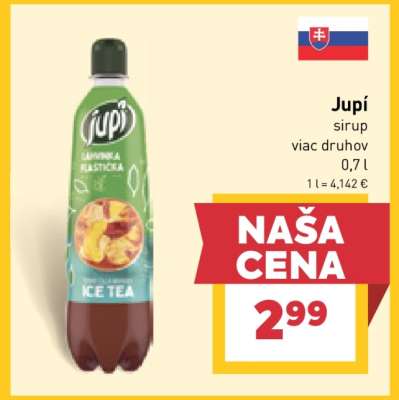Jupí sirup viac druhov