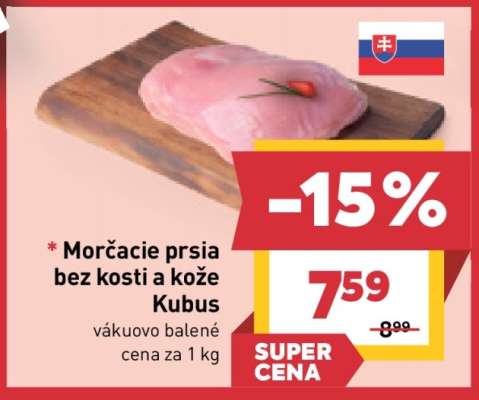Morčacie prsia bez kosti a kože Kubus