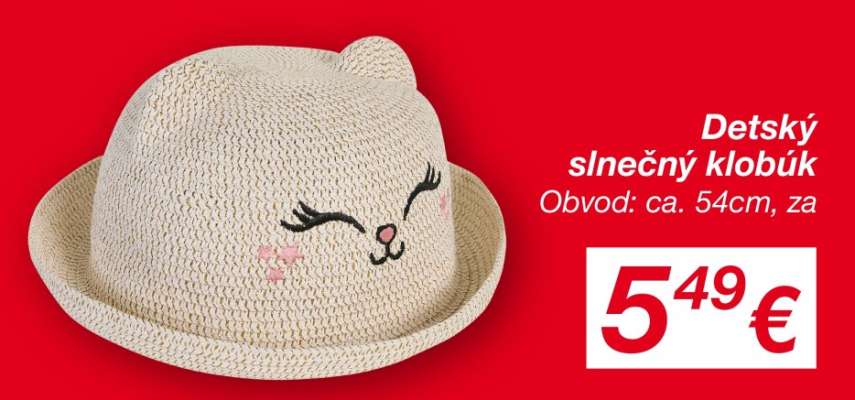 Detský slnečný klobúk