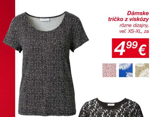 Dámske tričko z viskózy