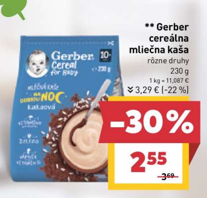 Gerber cereálna mliečna kaša