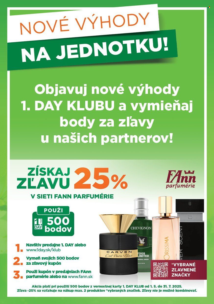 Leták 1Day - 1.5.2025 - 31.7.2025.