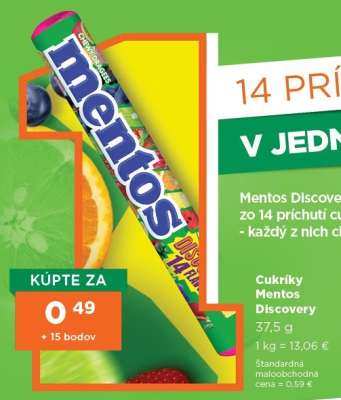 Cukríky Mentos Discovery