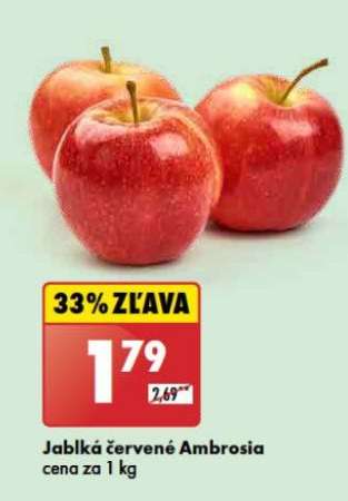 Jablká červené Ambrosia