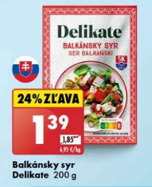 Balkánsky syr Delikate 200 g