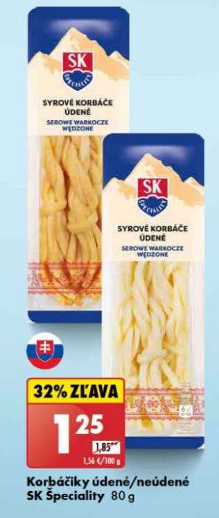 Korbáčiky údené/neúdené SK Špeciality 80 g