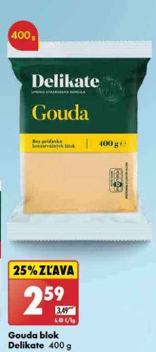Gouda blok Delikate 400 g