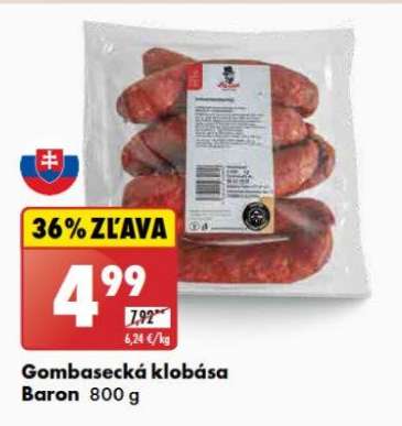 Gombasecká klobása Baron 800 g