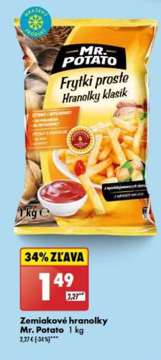 Zemiakové hranolky Mr. Potato 1 kg