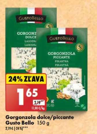 Gorgonzola dolce/piccante Gusto Bello 150 g