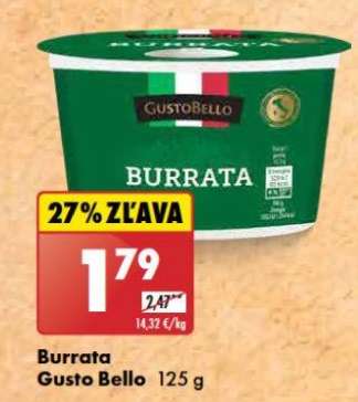 Burrata Gusto Bello 125 g