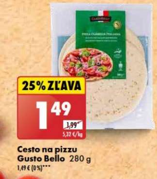 Cesto na pizzu Gusto Bello 280 g