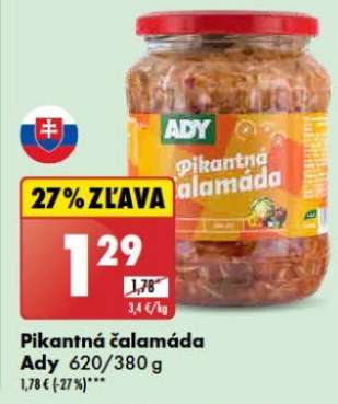 Pikantná čalamáda Ady 620/380 g