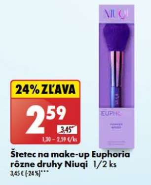 Štetec na make-up Euphoria rôzne druhy Niuqi