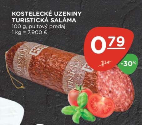 KOSTELECKÉ UZENINY TURISTICKÁ SALÁMA